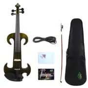 Yinfente 4/4 Electric Silent Violin wooden Body Nice Tone Free Case #EV23