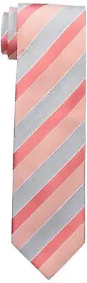 Geoffrey Beene Men's Stripe Of The Moment Tie, Rose, One Size MSRP:$55.00