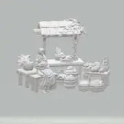 Willowbrook - WB1101 - Market Stall 1 - 28mm - Resin - w/o Base