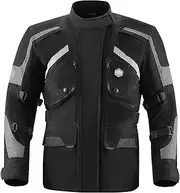 ILM Motorcycle Jacket Adventure Men's Riding Armored Airflow Jackets Dirt Bike Touring Waterproof All Season Model RL01