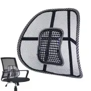Mesh Back Lumbar Support Vent Waist Cushion for Car Truck Home Chair