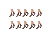 10pair RazzaMatazz Sheer Anklet 15 Denier Women Pantyhose Socks Black Bulk