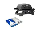 Kings Single Burner BBQ Portable 11,500 BTU Gas Barbecue+ Cornhole Beanbag Game