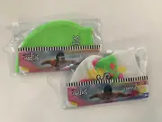 Dolfin White Uglies™ Signature & Solid Day Glow Green Silicone Swim Cap