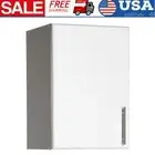 Wall Cabinet W/ Shelf 16" Stackable Bathroom Organizer Cupboards Storage Hanging