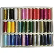 Sewing Thread Assorted Spools 39 Color Kit For Sewing Machine Polyester 402