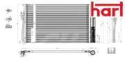 ENGINE CONDENSER AC 606 061 HART I