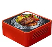 Portable Charcoal Grill - Tabletop Smoker BBQ | Outdoor Camping Stove, Small Carbon Grill for Home, Balcony, Garden, Tailgate Party, Travel, and Picnic Cooking