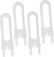 MOBUTOFU 4pcs Safety Cabinet Locks Shaped Proofing Latches for Drawers and Cupboards Easy to Use Secure for Childproofing Home Furniture