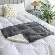 PawfectFriend Gray Dog Blanket Pet Bed Premium Waterproof Reversible Protects Couch Bed from Spills