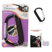 2xDreambaby Stroller Pram Shopping Bag Handbag Hook Metal Hanger Clip Dream Baby