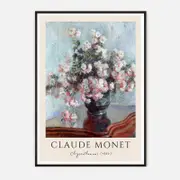 Galrie Claude Monet's Chrysanthemums 1882-Stunning Impressionist Floral Art Print Home, Poster Only, A0 84 x 119cm (33 X 47inch)