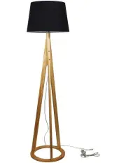 [Oriel Lighting] Stabb Complete Base & Shade Floor Lamp Black