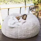 Bean Bag Cover High Elasticity Dust-proof Couch Seat Plush Protector Removable