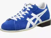ASICS Weight Lifting Shoes Leather 1163A006 Blue White New with Box from Japan
