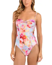 L'Agence Amie Soft Cloud Underwire One Piece Swimsuit