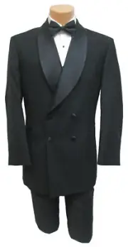 New Boys Size 10 Positano Black Double Breasted Tuxedo Jacket Wedding Ringbearer