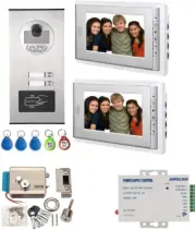 Apartment Video Intercom System and Electric Control Door Lock and 12V Power Sup