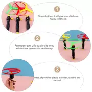 6pcs Flying Disc propeller Toys Kids Helicopter Pull String Flying SaucersM DM