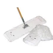 Pro Link Fusion Microfiber Dust Mop Refill Janitor Launderable White 72" DFM72W
