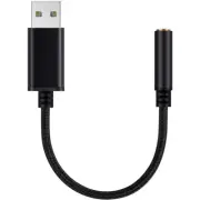 USB to 3.5mm Headphone Jack Audio Adapter,External Stereo Sound Card for PC3574
