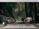 3D Forest Tree Stone Grass Trunk Self-adhesive Removeable Wallpaper Wall Mural