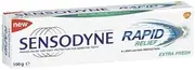 3 PACK OF Sensodyne Rapid Relief Extra Fresh Toothpaste 100g