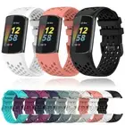 For Fitbit Charge 5 6 Breathable Silicone Sport Band Strap Rubber Wrist Bracelet