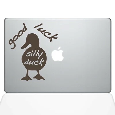 The Decal Guru Good Luck Silly Duck MacBook Decal Vinyl Sticker - 12" MacBook...