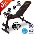 Adjustable Weight FID Bench Fitness Flat Incline Gym Workout Home Steel Frame AU