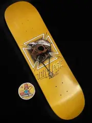 RARE Tony Pac Hawk 2Pac Nonexistent Gold Yellow Skateboard Deck Chicken Skull