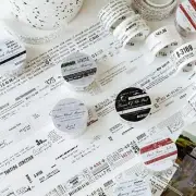 Vintage Letters Words Washi Tape Junk Journal Planner Craft Scrapbooking Sticker