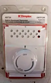 Dimplex Double Pole Built-In Baseboard Thermostat - #DBTF2W