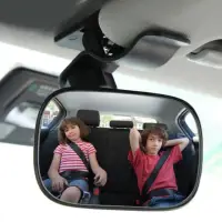 在飛比找momo購物網優惠-夾式汽車寶寶後視鏡(3R 車用兒童後照鏡 汽車輔助鏡 車內嬰