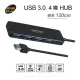 Digifusion 伽利略 4埠 USB3.0 HUB 多孔集線器 AB3-L412 線長120cm