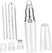Healeved 1 Set Facial Care Cleaner Pore Cleaner Remover Blackhead Face Cleaner Beauty Device For Pore Comedone Extractor Pore Cleansing Instrument Pimple Cleaner Abs White