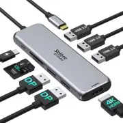 Docking Station Dual DisplayPort, Selore USB c hub with 2 displayport, HDMI, ...