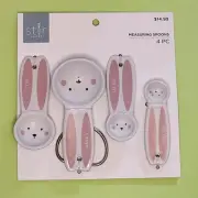 Easter Bunny Measuring Spoons Ceramic Spring Set - Stir