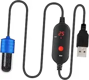 Generic Small Fish Tank Heater Submersible Thermostat Heater Adjustable Temps Controller Heating Rod, 10W