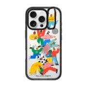 iPhone 16 Pro Impact Ring Stand Case MagSafe Compatible Party People