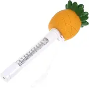 ANDRESLAD Thermometer Hot Solar Pools Outdoor Fish Spas Tubs Water Swimming Pineapples Inflatable Pool Pineapple Floating Temperature Gauge Yellow Plastic