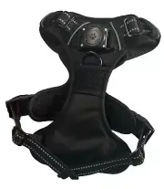 DOG HARNESS black Small no pull/choke soft breathable cushion adjustable.New