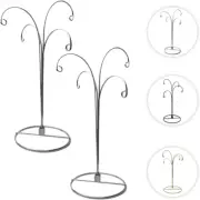 2 Pcs Ornament Display Stand Holder Hook Hanger 12 Inch 4 Arms for Crystal Sunca