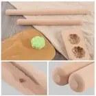 WOODEN NON-STICK ROLLING PIN PASTRY CAKE DOUGH KITCHEN BAKING TOOL