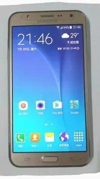 在飛比找Yahoo!奇摩拍賣優惠-三星 Samsung Galaxy J7 九成新 金色 5.