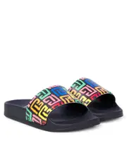[Balmain Kids] Balmain Kids Monogram printed slides UK 3 multicoloured