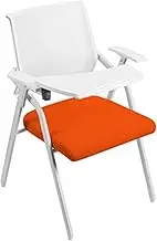 Latest Training Folding Chair Conference Chair with Writing Board Student Desk and Chair Integrated Multifunctional Stool Suitable for Outdoor Camping, Travel, Beach, picni (Color : Orange)