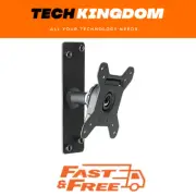 Atdec SD-WD Swivel Wall Mount - VESA 75x75 & 100x100, 25kg Max Load, Black