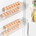 Double Layer Automatic Slide Rolling Eggs Stand Egg Storage Holder Fridge