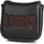 [GonaFit] USA Magnetic Closure Golf Mallet Putter Head Cover for Taylormade Odyssey Scotty Cameron Ping, Durable and Light-Weighted Mallet Putter Headcover